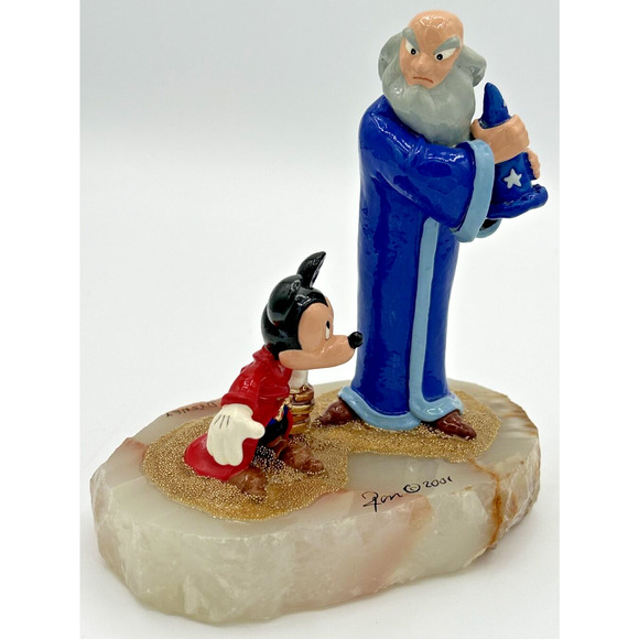2001 Ron Lee Disney Mickey Mouse Sorcerer Yensid Figurine #330/500 SKU192 - Picture 2 of 11